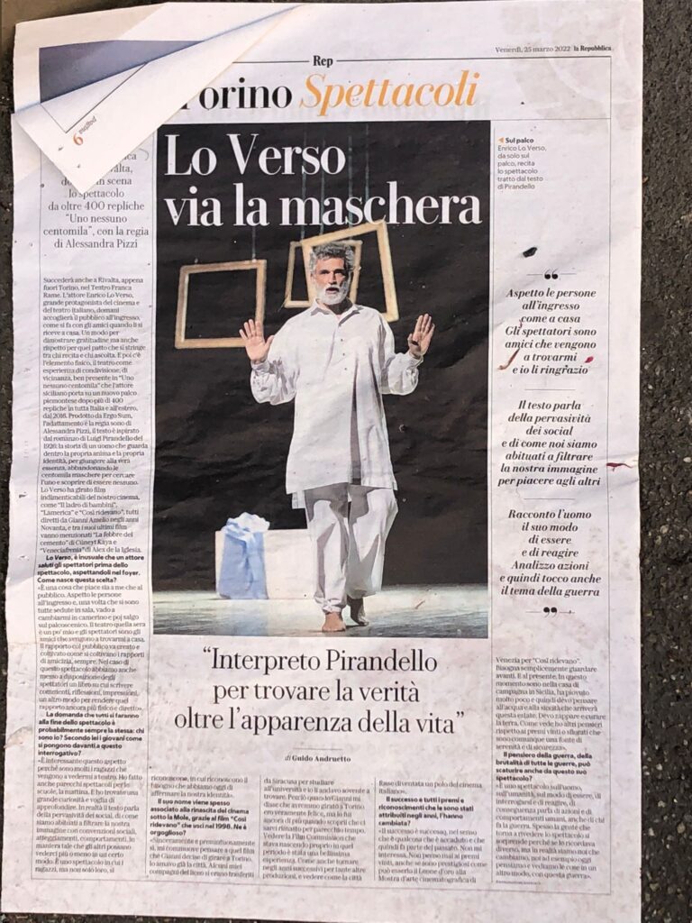 Recensione Uno Nessuno Centomila a Torino